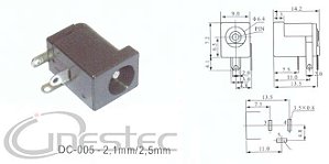 JACK J4  2,1MM  3T  DC-005