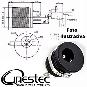 JACK J4 2,1mm 3T DC-022