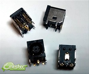 JACK J4 COM PINO NO MEIO  PARA NOTEBOOK HP / DELL