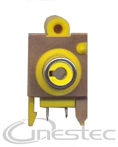 JACK RCA PARA PCI 90 graus AMARELO