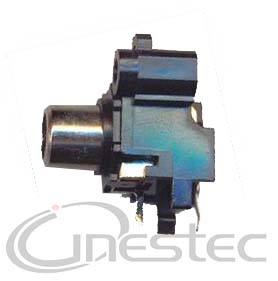 JACK RCA PARA PCI 90 graus PRETO