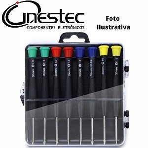 KIT / CONJUNTO 8 CHAVES DE PRECISAO PARA USO GERAL