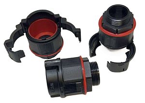 KIT 4 PCS CONEXAO RAPIDA CONTRA PORCA NW23  M20X1,5  PRETO