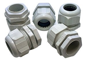 KIT 5PÇS PRENSA CABO C/ CONTRA PORCA PA6 PG36  CZ