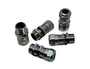 KIT 5PÇS PRENSA CABO LATAO NIQ PG9 - CORPO LONGO