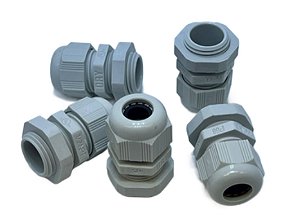 KIT 5PÇS PRENSA CABOS S-TEC PA6 NPT 1/2