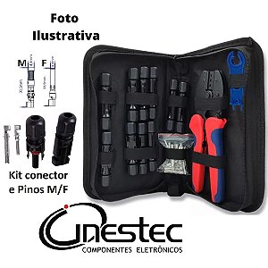KIT ALICATE CRIMPAR CONECTOR MC4-10 PARA PAINEL SOLAR