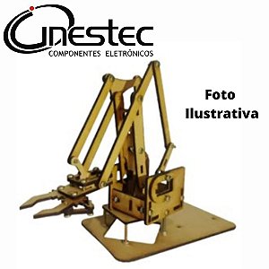 KIT BRACO ROBOTICA EM MDF