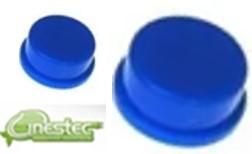 KNOB  CAPA REDONDO - AZUL - 12X12X7,3MM