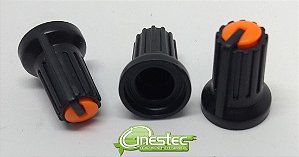 KNOB ROTATIVO - KA-481 - LARANJA / PRETO