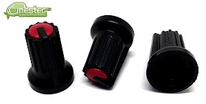 KNOB ROTATIVO - KA-481 - VERMELHO / PRETO