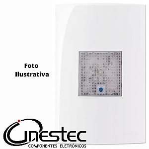 LANTERNA DE LUZ  DE EMERGENCIA CONJUNTO 4x2 - 3 LEDS - BIVOLT