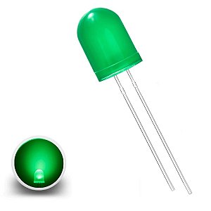 LED DIFUSO VERDE 10mm