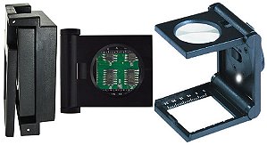 LUPA CONTA FIOS COM LED SLF-130M