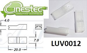 LUVA  CAPA DE TERMINAIS FASTON FEMEA 4,8 mm NATURAL CADA 5 PECAS