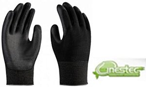 LUVA DISSIPATIVA PALMA PU - TAMANHO G - PAR - PRETO
