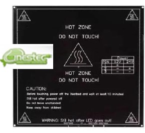 MESA AQUECIDA  HEATBED  MK3  PRETO  ALUMINIO