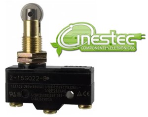 MICROSWITCH GRANDE 15A COM RODA 3 TERMINAL DE PARAFUSO KW15GQ22 B