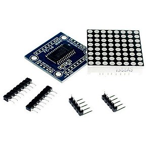 MODULO MATRIZ DE LEDS 8X8 COM MAX7219 EM SMD