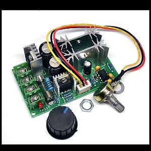 MODULO REGULADOR DE VELOCIDADE PWM 10-60V 20A C/ POTENC.