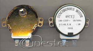 MOTOR DO PRATO GIRATORIO 3RPM  120V PINO FERRO  PARA VARIOS MODELOS