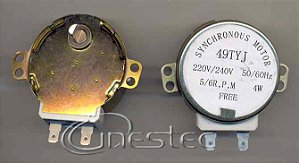 MOTOR DO PRATO GIRATORIO 5RPM  120V PINO PLASTICO PARA VARIOS MODELOS