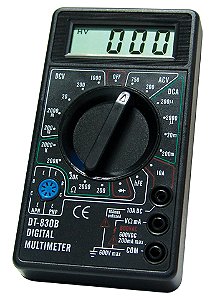MULTIMETRO DIGITAL 2M  HFE  DT830B