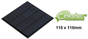 PAINEL SOLAR  CELULA FOTOVOLTAICA 9V  220MA