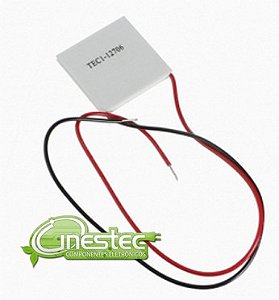 PASTILHA TERMOELETRICA PELTIER 12706 40x40x3,9mm - 12V / 60W