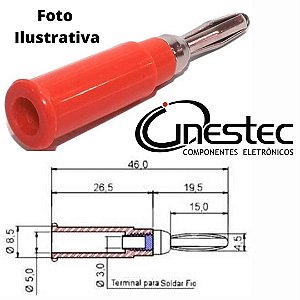 PINO BANANA 4mm PB21 - VERMELHO