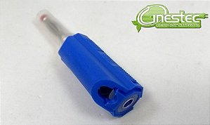 PINO BANANA DE SEGURANCA 4mm AZUL PB983D COM DERIVACAO