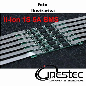PLACA DE PROTECAO DE CARGA PARA BATERIA LITIO 1S 2A 3.7V PARA BATERIA 18650