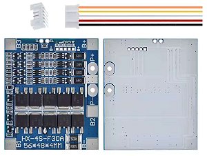 PLACA DE PROTECAO E CARGA P/ BATERIA LITIO HX-4S-F30A