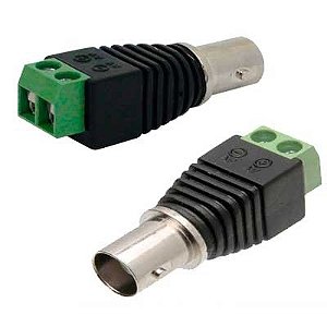 PLUG / CONECTOR BNC FEMEA COM BORNE KRE PARA FIOS