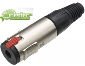 PLUG FEMEA (P10M) JACK J10 MONO - NIQUEL J01N-1