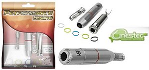 PLUG FEMEA P10M MECH METALICO GOLD