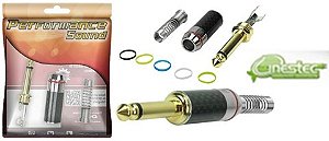 PLUG P10M FASHION METALICO GOLD