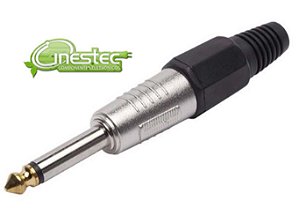 PLUG P10M METAL - PONTA GOLD - 6,35mm