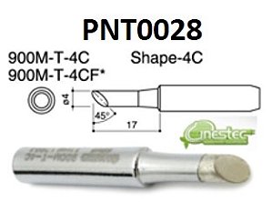 PONTA PARA ESTACAO WAVE - 900M-T-4,2CM