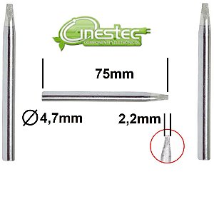 PONTA PARA FERRO DE SOLDA FENDA HIKARI PLUS e POWER 40W