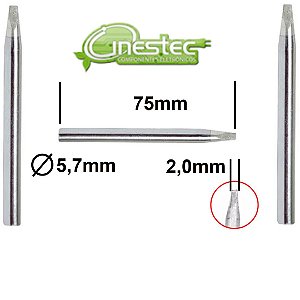 PONTA PARA FERRO DE SOLDA FENDA HIKARI PLUS e POWER 60W