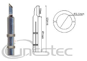 PONTA PARA FERRO PISTOLA 30 OU 40W FENDA  OSLEDI