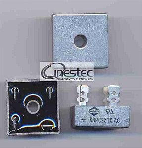 PONTE RETIFICADORA 25A / 1000V - KBPC2510