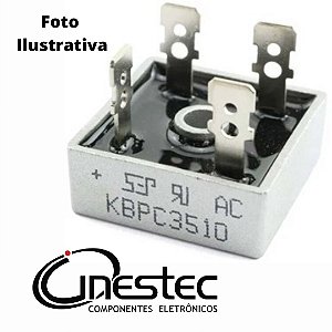 PONTE RETIFICADORA 35A / 1000V - KBPC3510A = GBPC3512A