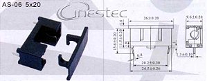 PORTA FUSIVEL PEQUENO PARA PLACA  AS-06  5X20 (4A X 250V)