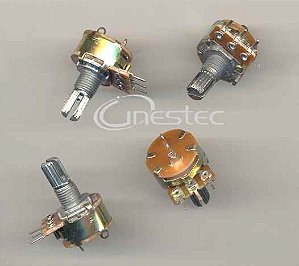 POTENCIOMETRO ROTATIVO 100KB 3 TERMINAL 16MM  L15/CI  COM CHAVE  WH160-A