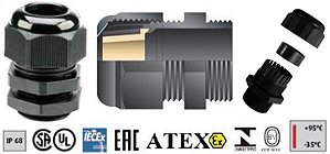 PRENSA CABO   CONTRA PORCA S-TEC EXE PA6 PR NPT 1/2