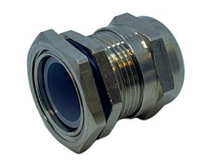 PRENSA CABO METALICO COM CONTRA PORCA S-TEC NIQ. M25 x 1,5mm