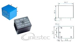 RELE 5V-10A  5T   T73 / HJR-3FF-5V / CP1CRDC5V