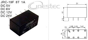 RELE 5V-1A  8T  HJR1-2C-L / SRC-05VDC-SH / EQUIVALENTE CPC2CRDC5V